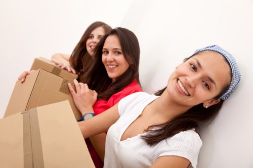 House removalists carefully handling furniture during a move